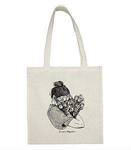 Tote bag Full of tulips