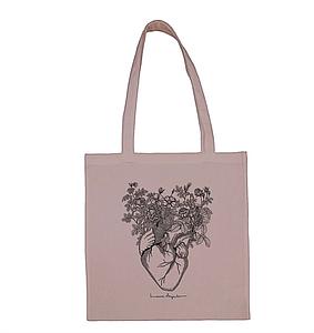 Tote bag Nude heart