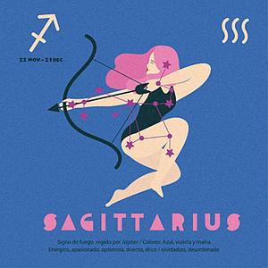 Illustrated zodiac Sagittarius (XS)