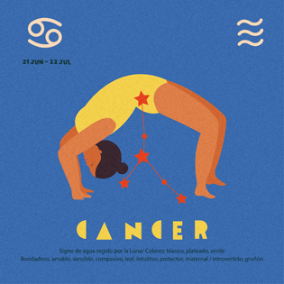 Illustrated Zodiac Cancer (XS)