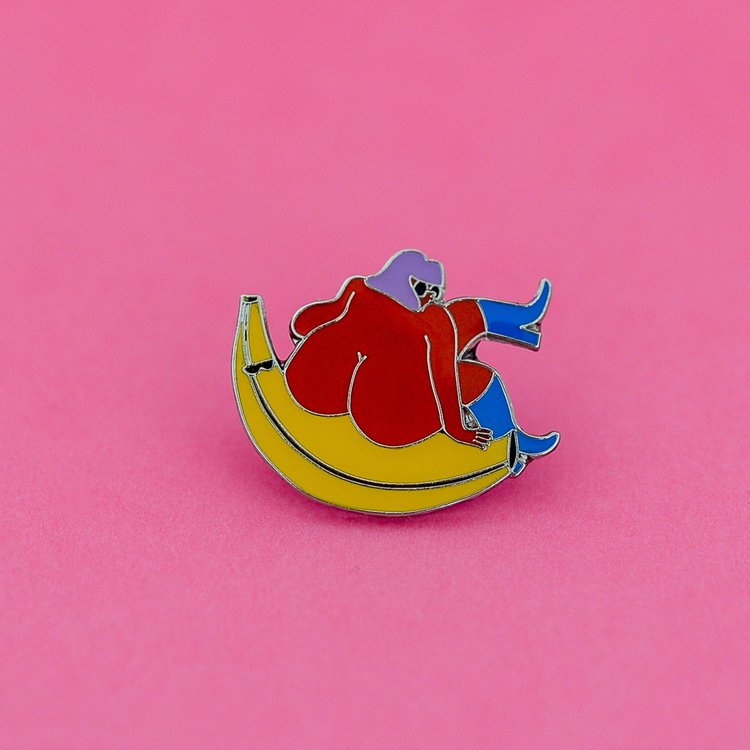 Banana Boss Babe pin