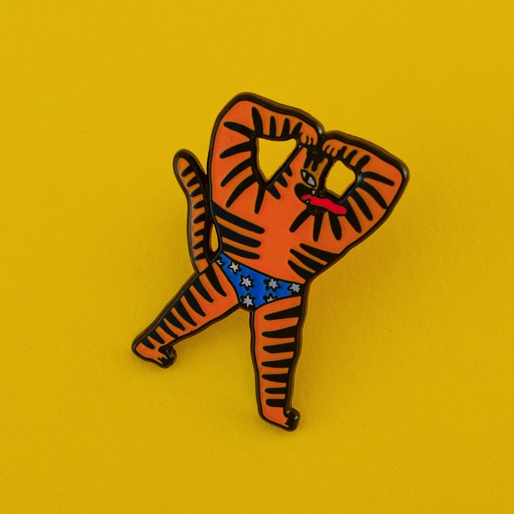 Hot & Spicy tiger pin