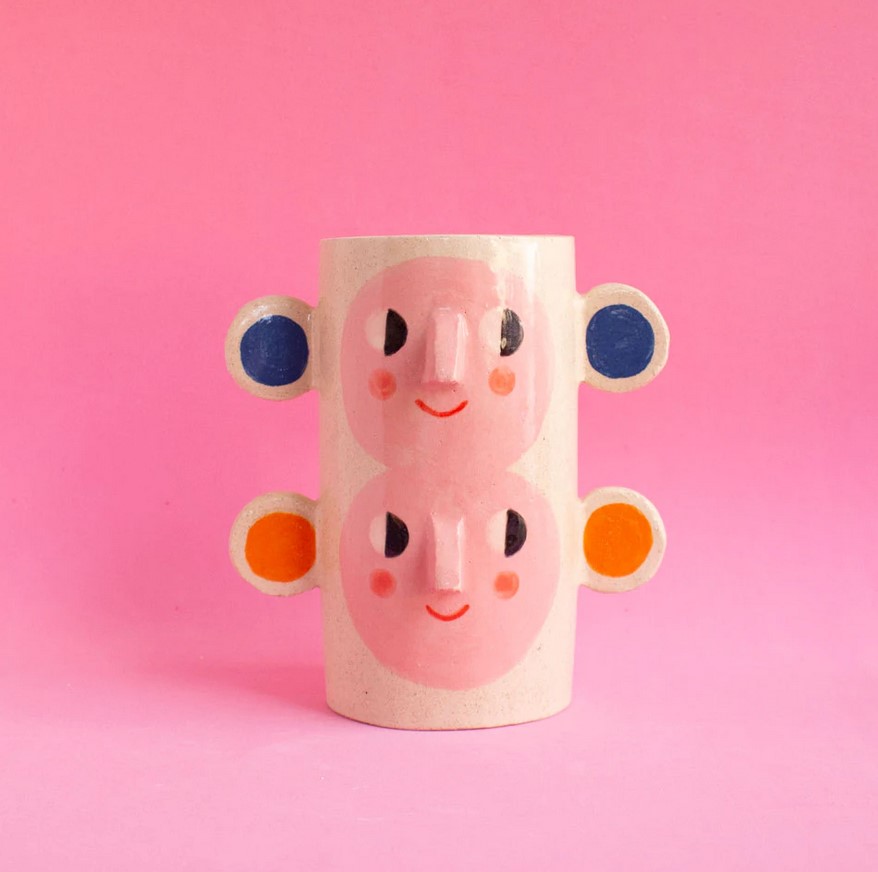 Double face vase