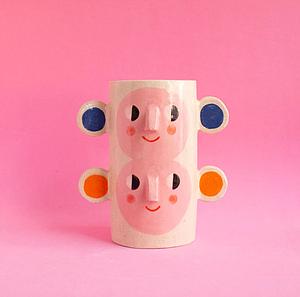 Double face vase