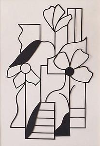 Flors I (negro)