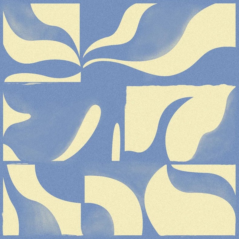 Abstract bleu (M)