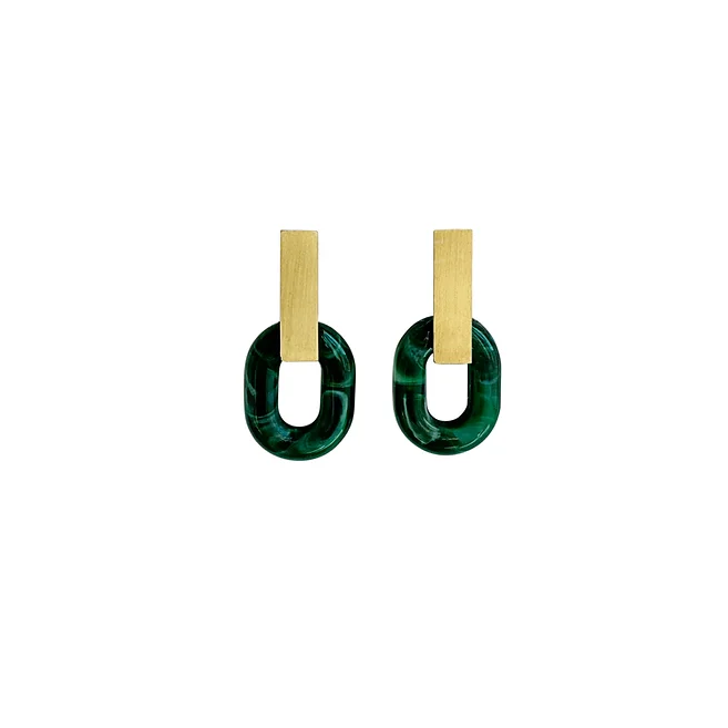 VERA pendientes verde