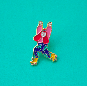 Roller skater Pin