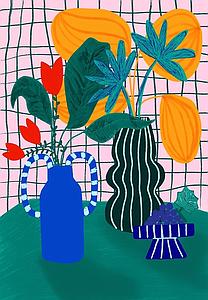 Grapes and leaves (S)