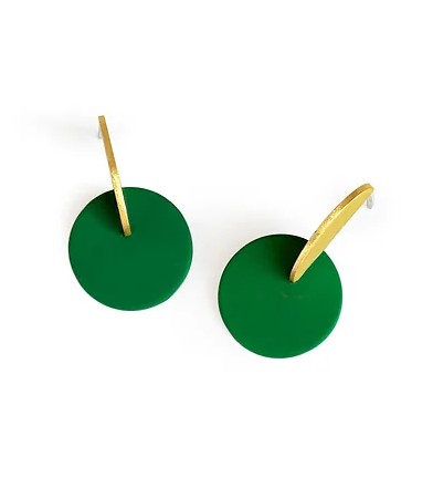 JUNE pendientes verde