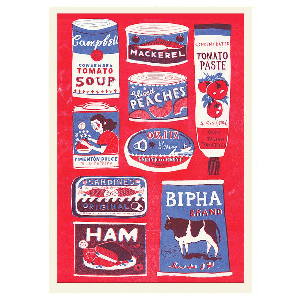 Red tins collection
