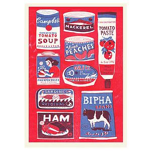 Red tins collection