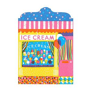 Ice cream shop card