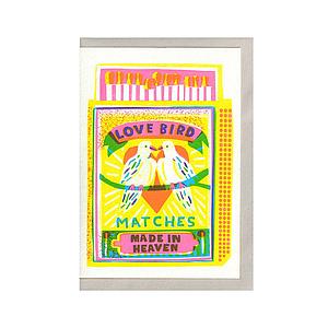 Love bird matches card