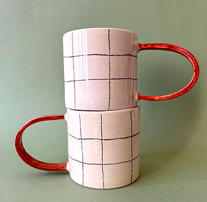 Taza Quadretti/Rosso