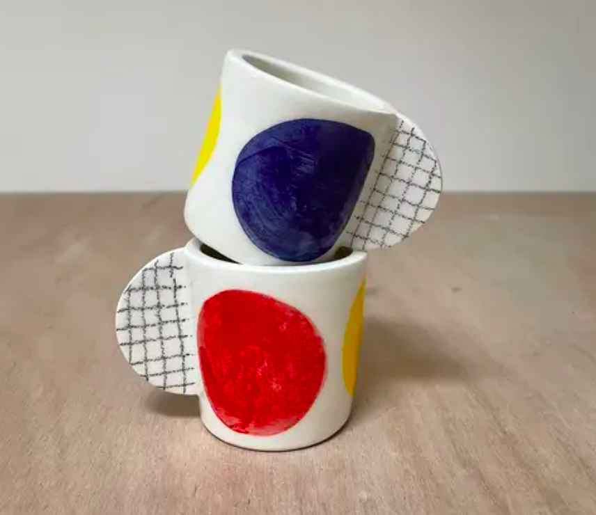 Tacita de café Punto Giallo/Rosso/Blu