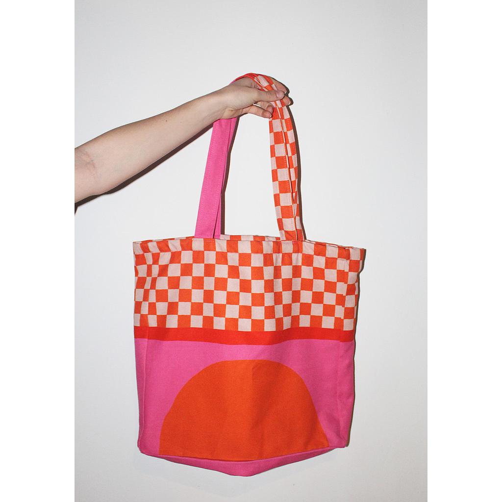 Tote C semicírculo naranja