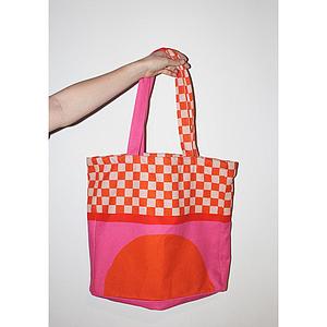 Tote C semicírculo naranja