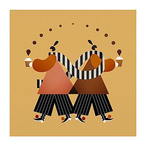 Take away coffee walkers