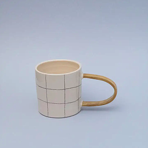 Taza Quadretti/Verde oliva