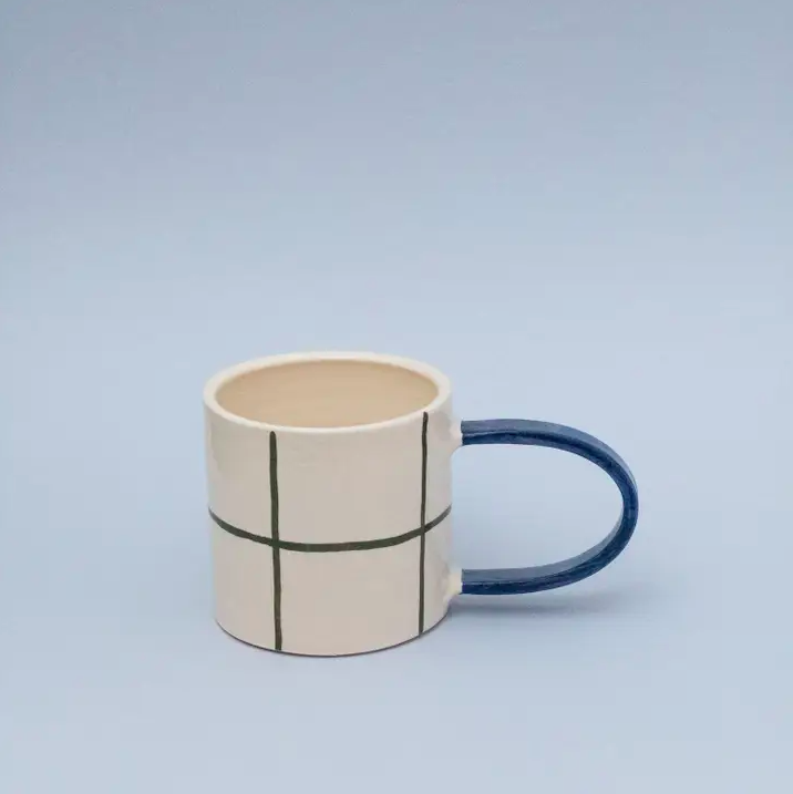 Taza Quadri/Blu