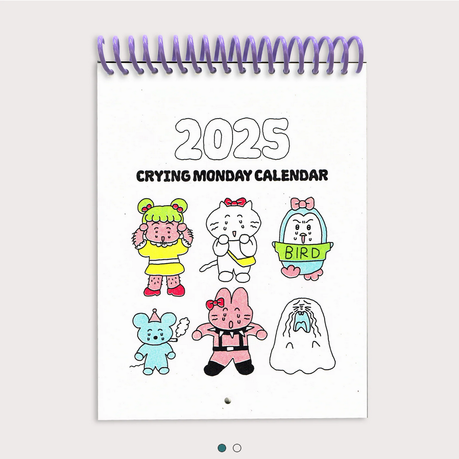 Crying monday calendar 2025