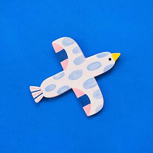Bird - baby blue