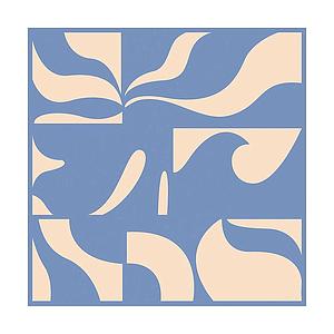 Abstract bleu (M)