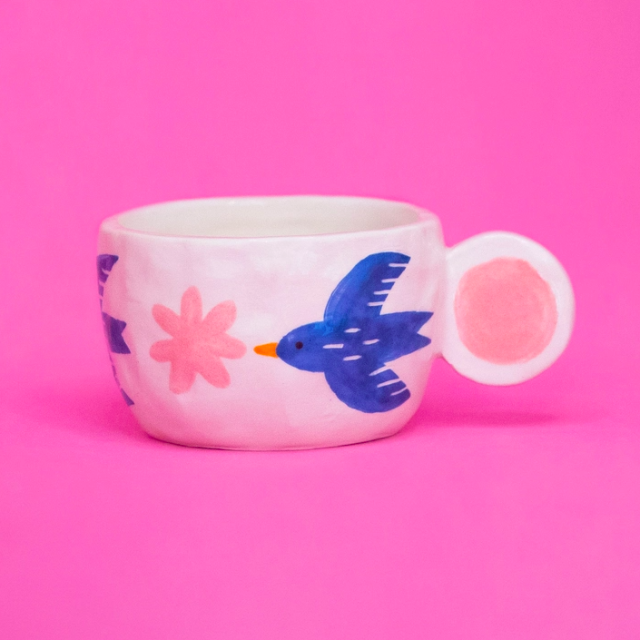 Birds Ceramic Cup