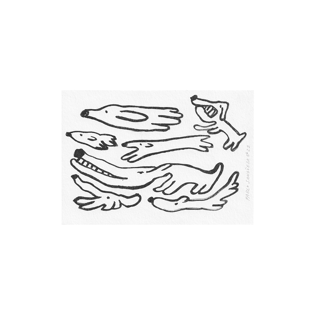 Perros fantasma - Postal