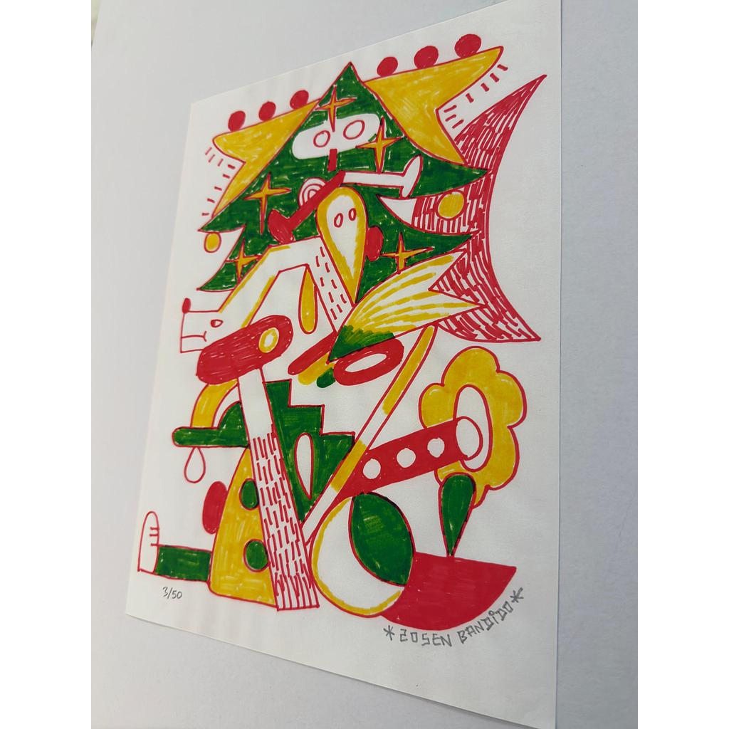 Orange and Blue Lines (M)