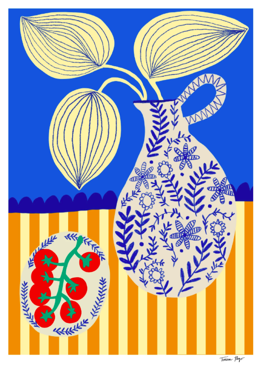 Porcelain and tomatoes (S)