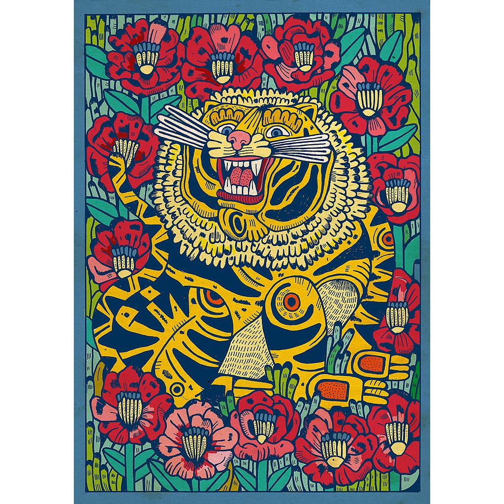 Gato en campo de amapolas (S)