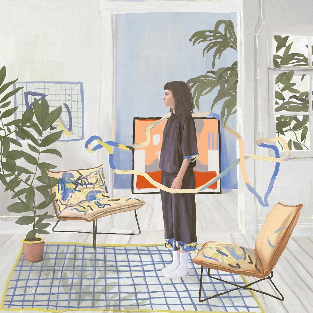 Inés outlined - Canvas S