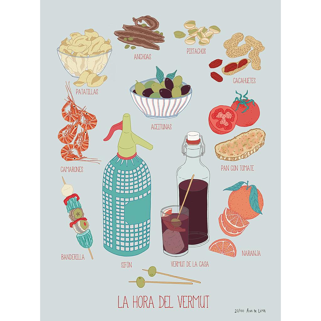 Hora del vermut - azul (M)